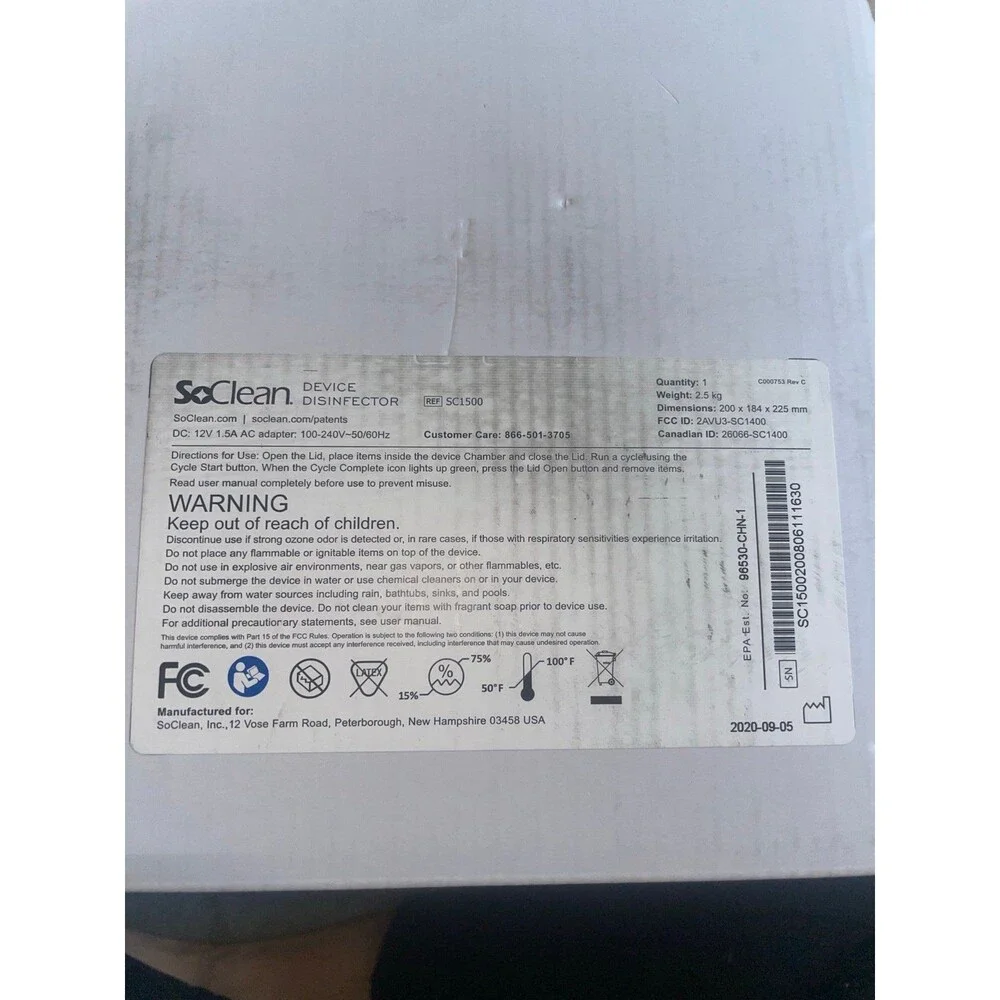 SoClean Device Disinfector NWT - Picture 3 of 7